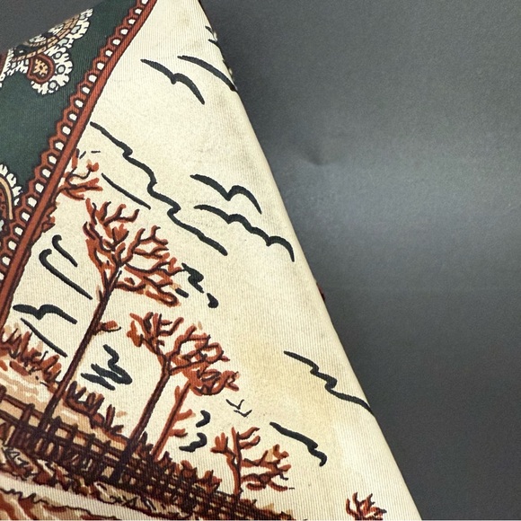 Vintage CARRE Berkley Cravats Equestrian Polo Horse European Look Silk Necktie - Picture 14 of 15